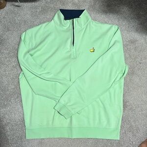Men’s Size L Masters Half Zip - Like new- sea foam/mint green